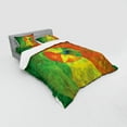 thumbnail image 3 of Ambesonne Psychedelic Bedding Set 3 Pcs, Abstract Surreal, Twin XL, Green Yellow, 3 of 3