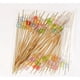 thumbnail image 1 of Xiao Hua Paquete de 100 brochetas de cóctel de 4,7 pulgadas hechas a mano, palillos de fruta para sándwich, brochetas de cóctel, suministros para fiestas, 1 of 4
