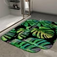 thumbnail image 2 of 1pc Monstera leaves Absorbent Non-Slip Bathroom Thickened Flannel Rug Decor,Soft,Quick Drying,Suitable For Indoor/outdoor Use,Bathrooms,Bedrooms,Kitchens,Terrace,Laundry Rooms,16"x24", 2 of 9
