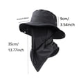 thumbnail image 2 of IFRINID Breathable Sun Hat with Neck Flap and Face Cover, Wide Brim Fishing Hat for Hiking Camping Gardening and Outdoor Activities, 2 of 7