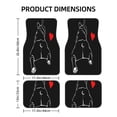 thumbnail image 2 of Gaeub Animal Bulldog Print 4 Pieces Car Floor Mats Car,Universal Car Carpet Mats,Fit for SUV, Vans, Sedans,Trucks, 2 of 6