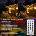 thumbnail image 5 of Lindbes Color Changing Christmas Lights Outdoor Indoor 40ft 380 LED Waterproof Xmas String Lights Warm White&Multicolor Christmas Tree Lights For Garden  Holiday  Wedding Party  With Remo, 5 of 5