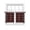 Brown, variant on Boho Geometric Sheer Curtains 54 Inch Length 2 Panels Set, Simple Farmhouse Nation Abstract Motifs Voile Window Treatment Rod Pocket Short Kitchen Curtains Drapes for Bedroom 52"x54"x2
