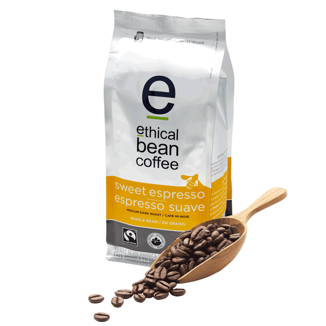 Ethical Bean 2lb Sweet Espresso Dark Roast Whole Bean Bag