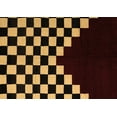 thumbnail image 1 of Ahgly Company Indoor Rectangle Abstract Brown Modern Area Rugs, 5' x 7', 1 of 4