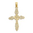 thumbnail image 4 of FB Jewels 10K Yellow Gold Cross Cut Out with X Center High Polish Pendant, 4 of 4