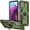 Olive Green Military Grade Kickstand Case, variant on Moto G Stylus 5G 2022 Case - Military Grade, 16ft Drop Tested, Magnetic Ring Holder & Kickstand, with Screen Protector, Mint