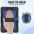 thumbnail image 4 of SUPNICE 360 Rotating Case for Samsung Galaxy A11 Plus 11.0" 2025 / A9+ Plus 11.0" 2023, Shockproof Galaxy Tab A9 Plus Case with Stand and Hand/Shoulder Strap, Black and Navy Blue, 4 of 9