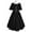Black, variant on Retro Dresses Women's Womens Court Dress Vintage Short Sleeve Dress Square Neck Maxi Dress with Ruched Skirt and Tied Waist