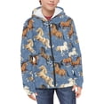 thumbnail image 3 of chaqlin Horses Hoodies for Boys Girls Size 6-7 Lightweight Loose Zip Up Hoodie Long Sleeve Hooded Sweatshirts Causal Zipper Sports Jackets with Pocket, 3 of 7