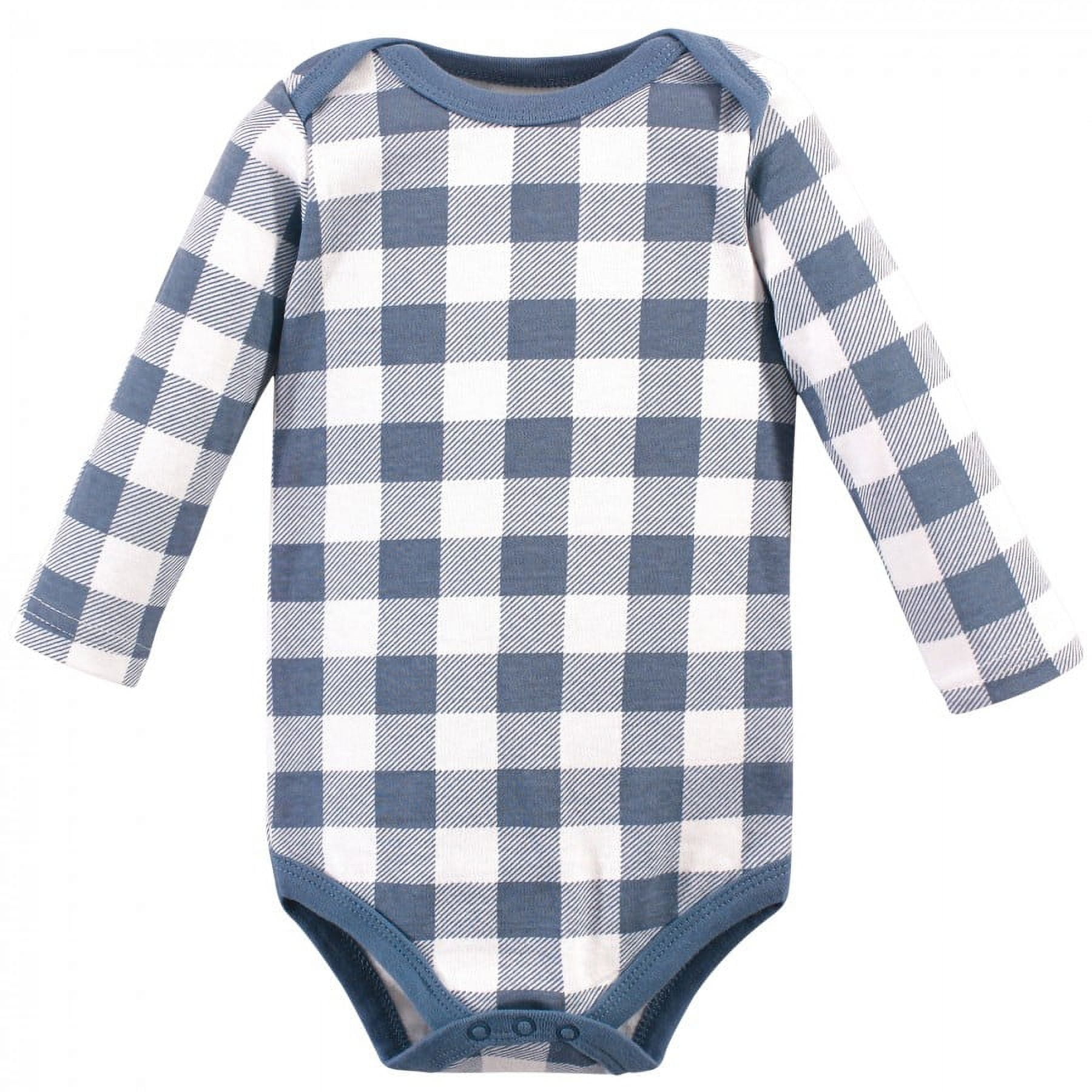 Hudson Baby Cotton Long-Sleeve Bodysuits, 5-Pack, Newborn- 24 Months