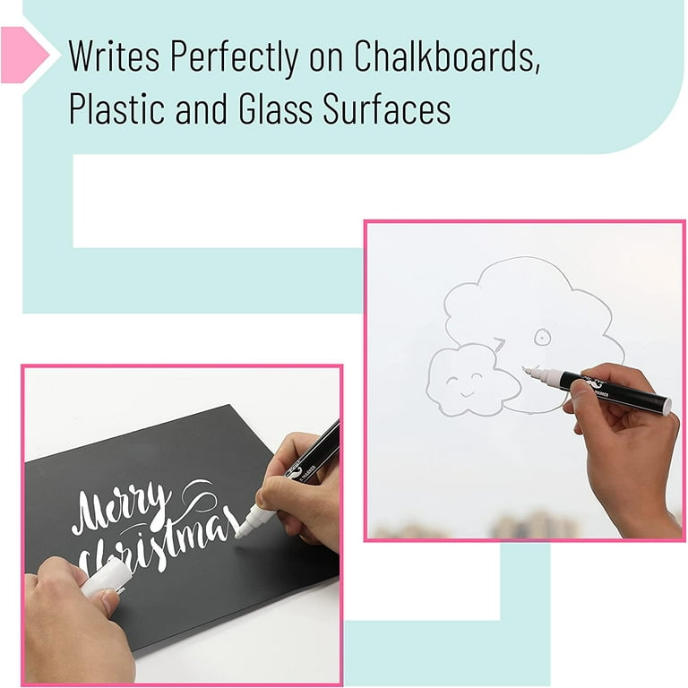 Mr. Pen- Chalk Markers, 6 Pack, Dual Tip, Assorted Color, 8 Labels, Chalk  Markers for Blackboard, Liquid Chalk Markers, Chalkboard Markers, Window