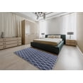 thumbnail image 5 of Ahgly Company Machine Washable Indoor Rectangle Industrial Modern Light Purple Blue Area Rugs, 2' x 4', 5 of 7