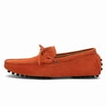 thumbnail image 4 of Men's Casual Loafers Slip On Leather Shoes Comfortable Lightweight Driving Shoes Male Moccasins Classic Penny Loafer Flats Boat Shoes Outdoor Walking Shoes, 4 of 12