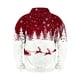 thumbnail image 5 of Ceisia Warm Fleece-Lined Mens Loose Fit Christmas Print Half-Zip Stand Collar Sweatshirt Gifts, 5 of 6