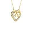 thumbnail image 4 of ARAIYA FINE JEWELRY 14K Yellow Gold Round-shape Lab Grown Diamond Heart Pendant with Yellow Plating Cable Chain Necklace (1/6 cttw, D-F Color, VS1 Clarity) 18", 4 of 7