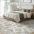 thumbnail image 5 of SIXHOME 5'x7' Rugs for Living Room Washable Vintage Floral Carpet Soft Distressed Area Rug Non Slip for Bedroom Dining Room Office Indoor Modern Home Decor Beige, 5 of 7