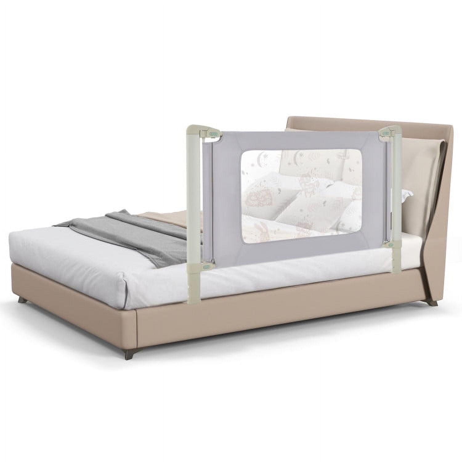 Spaco Vertical Lifting Bed Rail for Toddlers with Double Lock-59 inch, Bed Rail for Queen, King, Twin, and Bunk Size Beds