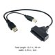 thumbnail image 3 of Cable de datos HDD de 2 piezas, convertidor de disco duro, cables USB, disco de 2,5 pulgadas, adaptador externo fácil de usar, 3 of 6