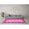 thumbnail image 3 of Ahgly Company Indoor Rectangle Abstract Pink Modern Area Rugs, 8' x 10', 3 of 4