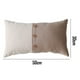 thumbnail image 2 of Funda de almohada para el hogar con costuras de rayas y botones en cuatro colores., 2 of 5
