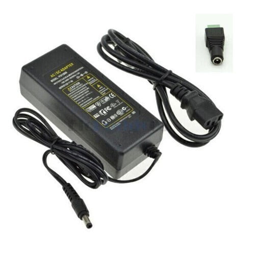 LeeiZy 12V 6A Power Supply Adapter 60W – AC 100-240V to DC 12V Transformer with 5.5mm x 2.1mm Plug for LED Strip Lights, CCTV Camera, Router