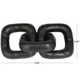 thumbnail image 3 of 11" x 3" Black Aluminum Chain Sculpture, by DecMode, 3 of 7