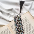 thumbnail image 6 of Kdxio Colorful Retro Tape Print Metal Tassel Bookmarks,Perfect Gift for Art Lovers and Bookworms Metal Bookmarks for Women, 6 of 8