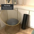 thumbnail image 3 of 2 ft. Short Bamboo Wave Screen in Black - Table Top Room Divider with Portable Design, 3 of 7
