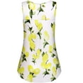 thumbnail image 4 of DYMADE Women Elegant Printed Summer Sleeveless Crewneck Tunic Tank Tops, 4 of 6