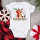 thumbnail image 5 of Mi primera Navidad como papá/mamá Conjuntos familiares a juego Camisetas Look padre-madre y bebé Ropa Tops Monos de bebé Camisetas, 5 of 5