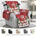 thumbnail image 4 of Yuyamidu Christmas Snowman Electric Recliner Chair Covers with Elastic Edge Replacement Recliner Chair Slipcover Comfortable Stretch Reclining Cover Gift for Holiday, 4 of 7