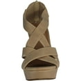 thumbnail image 3 of Top Moda ELLA-18 Women's Gladiator Wedge Heel Sandals, 3 of 4
