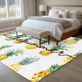 thumbnail image 4 of 8'x10' Area Rugs, Hello Summer Indoor Outdoor Area Rug for Living Room Bedroom, Summer Yellow Fruits Watercolor Washable Bathroom Rugs Kitchen Floor Carpet Mats Home Decor Aesthetic, 4 of 8