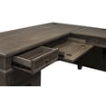 thumbnail image 3 of Martin Furniture Carson Wood L-Desk & Return, Writing Table, Office Desk, Gray, 3 of 8