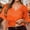 Orange, variant on SXCXLSA Women's V Neck Mesh Top Short Sleeve T-Shirt Rave Party Clubwear Athletic Activewear Gym Yoga Workout Tee Shirt Sheer Summer Breathable Fashion Mesh Blouse For Ladies
