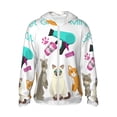 thumbnail image 2 of Uemuo Pet Care Grooming Pattern Women's Full Zip UPF 50+ Sun Protection Hoodie Jacket Long Sleeve Sun Shirt Hiking Outdoor Performance with Pockets-, 2 of 9