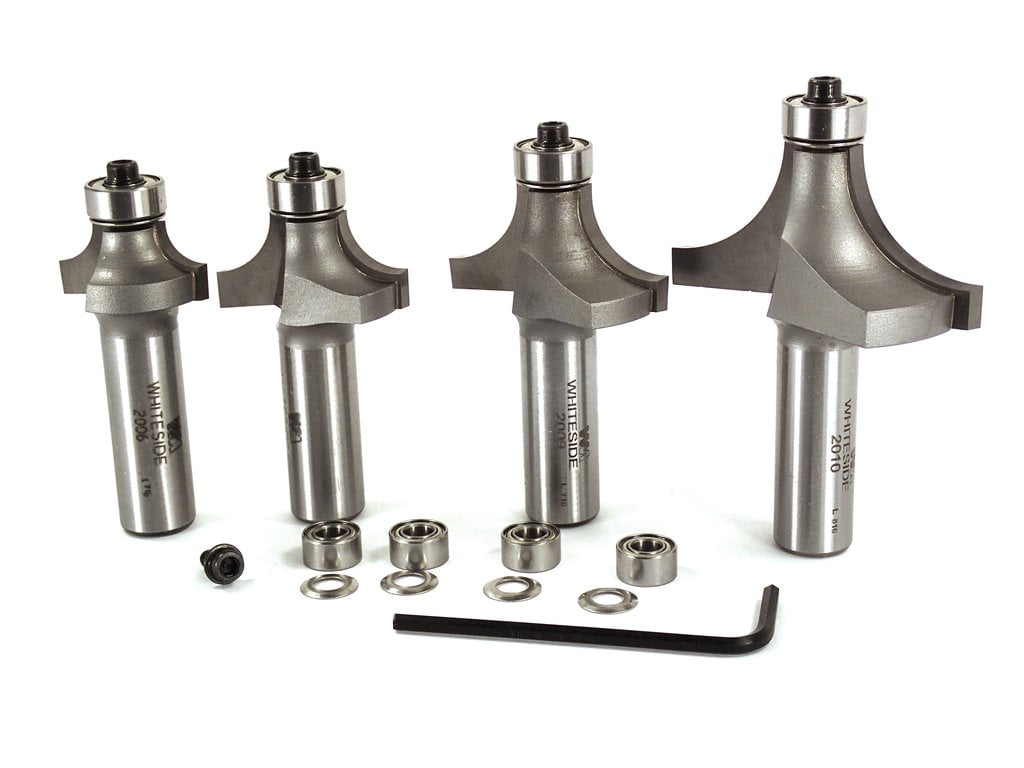 Whiteside 501 Roundover & Beading Router Bit Set for Woodworking 1/2
