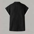 thumbnail image 6 of MAFYTYTPR Women's Lace Trim Cap Sleeve V-Neck Crinkle Cotton Blouses Spring Summer Casual Tops for Everyday Wear S-3XL Plus Size, 6 of 6