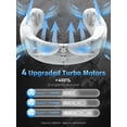 thumbnail image 2 of Ventilador de cuello ChillGo 4 Turbo, plegable, portátil, 5200 mAh, color blanco, 2 of 6