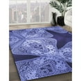 thumbnail image 2 of Ahgly Company Indoor Rectangle Patterned Sky Blue Dress Blue Area Rugs, 8' x 10', 2 of 6