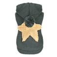 thumbnail image 1 of Reheyre Winter Autumn Pet Dog Warm Knitted Sweater Clothes Coat Costume Hooded Apparel, 1 of 8