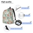 thumbnail image 3 of Disketp Cute Owl Mochila de Lona Estampada, Mochila Escolar de Viaje Ligera para Estudiantes y Portátil-Medium, 3 of 5