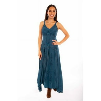 chinese dress ladies Scully Womens White Rayon Maxi Lace S/L Dress  The Western Company