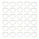 thumbnail image 2 of Colgante de bisel, biseles abiertos de bricolaje en forma de corazón, biseles abiertos de bricolaje, 30 piezas para fiesta para la familia ANGGREK HB1511, 2 of 8
