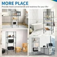 thumbnail image 6 of XF XINFENG 4 Tier Wire Shelving 600 lbs Capacity Metal Shelf NSF Adjustable Storage Rack Organizer for Garage, Pantry, Kitchen(Black, 44" H x 18" W x 12" D), 6 of 7