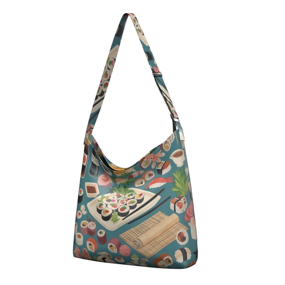Canvas Shopping Bag for Women Women's Handbag Sushi Reusable Bags for Book Bible