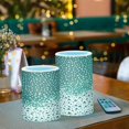 thumbnail image 3 of Yayeee Flameless Candles with Remote Flickering Battery Operated Multi Color Changing, Green and White Pattern, 3 of 7