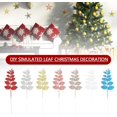thumbnail image 2 of Nvzi Guirnalda de hojas artificiales para árbol de Navidad, decoración colgante para boda, color dorado, 2 of 5