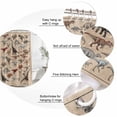 thumbnail image 3 of Retro Dinosaurs Bathroom Shower Curtains with 12 Hooks Waterproof Shower Curtain for Stalls and Bathtubs Vintage Primitive Wild Animals Brown Decorative Bathroom Privacy Curtain 36x78 Inches, 3 of 9